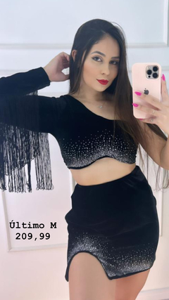 Conjunto de Strass Franja