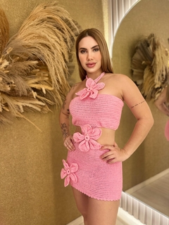 Vestido Crochê Flor - comprar online
