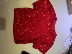 CROPPED DE LANTEJOULA - loja online