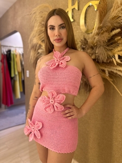 Vestido Crochê Flor - Fernanda Cristina Boutique