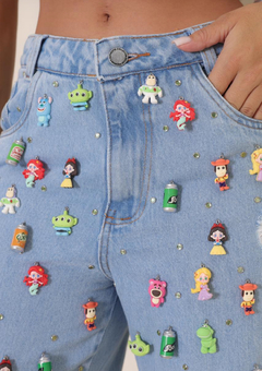 Calça Jeans Perdonalizada Pingentes - comprar online