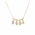 Colar personalizado filhos 4 pingentes cravejado com zircônias Banho ouro 18k - comprar online