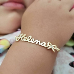Pulseira Luxo infantil Alice com nome - comprar online