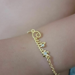 Pulseira Luxo infantil Alice com nome na internet