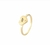 Anel ponto de luz com nome Personalizado Banho Ouro 18K