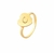 Anel personalizado iniciais Banho Ouro 18K - comprar online