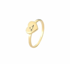 Anel personalizado Banho Ouro 18K