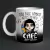 Caneca de Cerâmica Wandinha Addams "Não fale comigo antes do meu café (nem depois)"