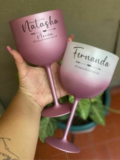 Kit c/ 9 taças Gin Degrade + 1 Taça gin envelopada