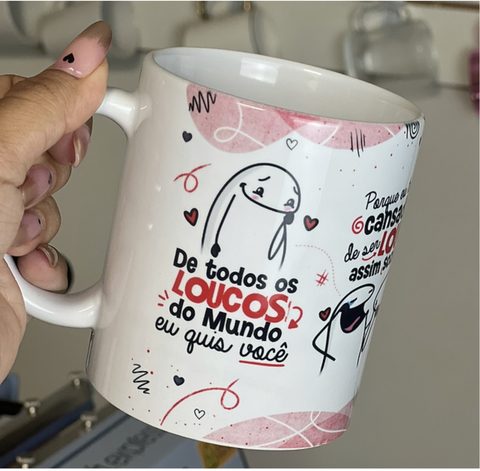 Caneca Flork Namorados - De todos os loucos do mundo eu quis você ...