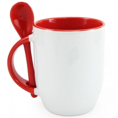 Caneca de Cerâmica com Alça de Colher na internet