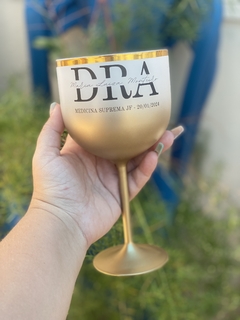Kit c/ 20 Taças Gin Degrade com borda metalizada