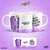 Caneca de Cerâmica Divertidamente Alça Branca - loja online