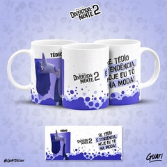 Caneca de Cerâmica Divertidamente Alça Branca - Juhh Personalizados