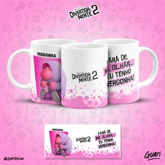 Caneca de Cerâmica Divertidamente Alça Branca na internet
