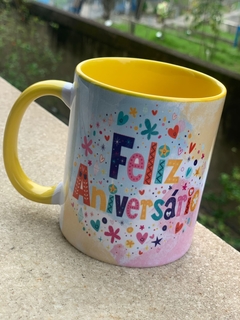 Imagem do Caneca Personalizada com alça e interior colorido