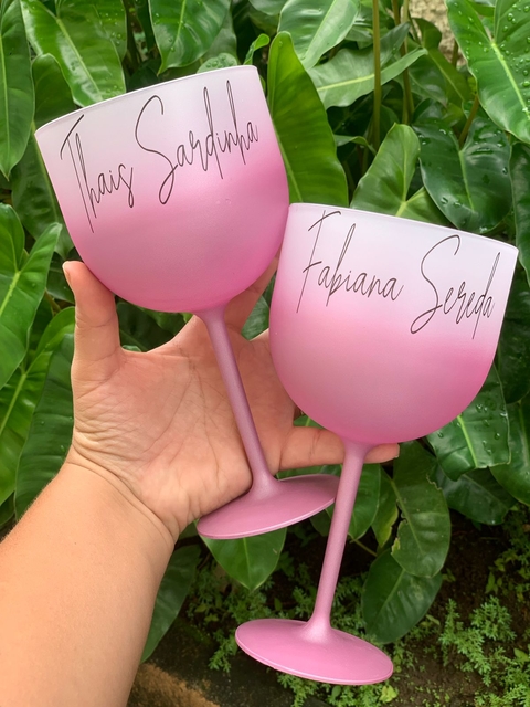 Kit c/ 15 Taças Gin Degrade Personalizadas