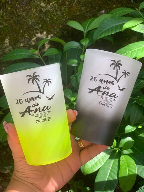 Kit c/ 15 Copos Twister Degrade Personalizados