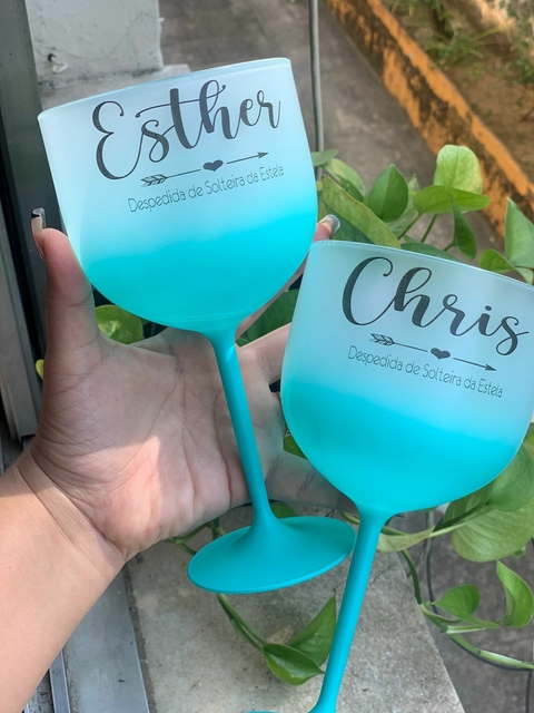 Kit c/ 50 Taças Gin Degradê Personalizadas