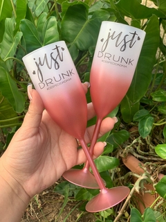 Kit c/ 15 Taças de Champagne Degradê Personalizadas