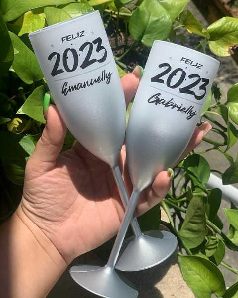 Kit c/ 180 Taças Champagne degrade Personalizadas