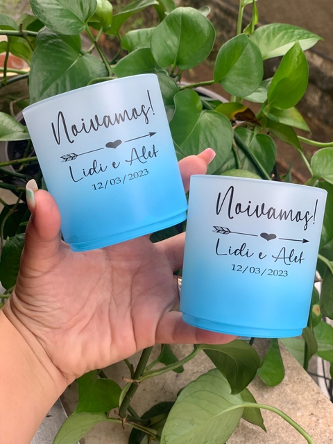 Kit c/ 15 Copos Whisky Degrade Personalizados