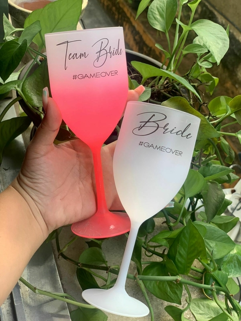 Kit c/ 35 Taças de Vinho Degrade Personalizadas