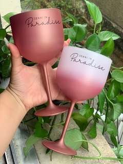 Kit c/ 15 Taças Gin Degrade + 15 Taças Gin Envelopadas Personalizadas