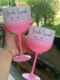 Kit c/ 8 Taças Gin Degrade Personalizadas (Frente e Verso) - Juhh Personalizados