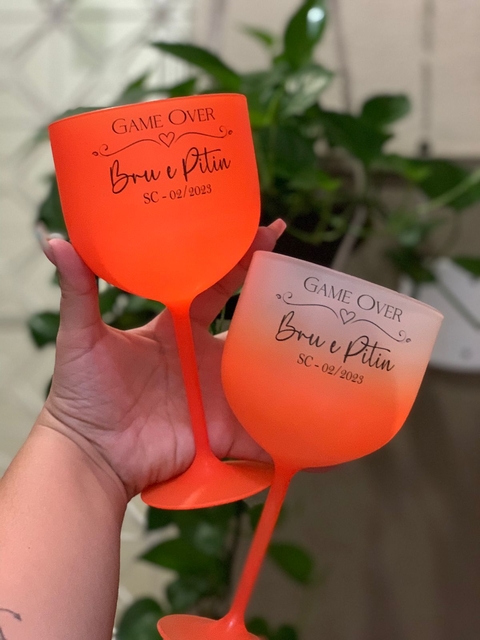 Kit c/ 13 Taças Gin Degrade + 1 Taça Gin Envelopada