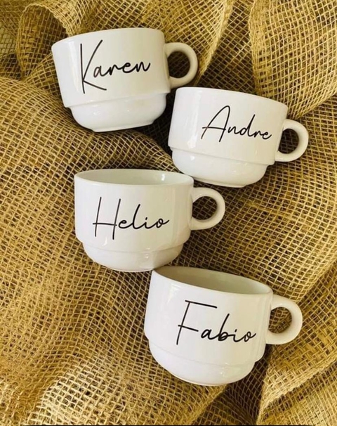 Kit c/ 25 Xícaras Personalizadas (sem pires!)