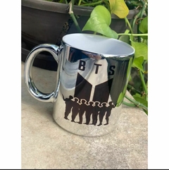 Kit c/ 10 Canecas de Cerâmica Cromada Personalizada - comprar online