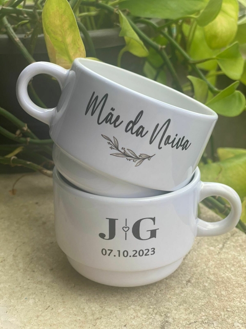 Kit c/ 16 Xícaras sem pires Personalizadas
