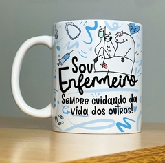 Caneca de Cerâmica Flork - Profissão Enfermeira/Enfermeiro - comprar online