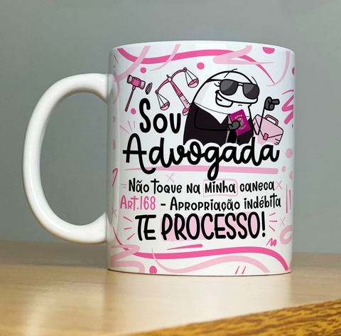 Caneca de Cerâmica Flork - Profissão Advogada/Advogado