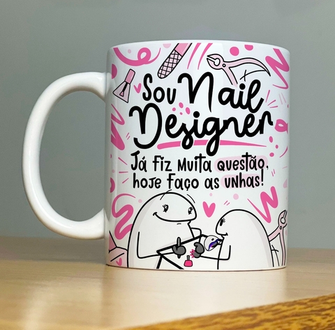 Caneca de Cerâmica Flork - Profissão Nail Designer