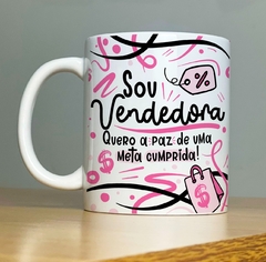 Caneca de Cerâmica Flork - Profissão Vendedora/Vendedor na internet