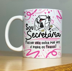 Caneca de Cerâmica Flork - Profissão Secretária/Secretário