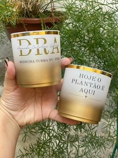 Kit c/ 10 Copos Whisky Degrade Personalizados com borda metalizada