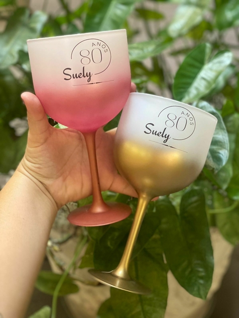 Kit c/ 25 Taças Gin Degrade Personalizadas