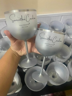Kit c/ 10 Taças Gin Degrade com borda metalizada - comprar online