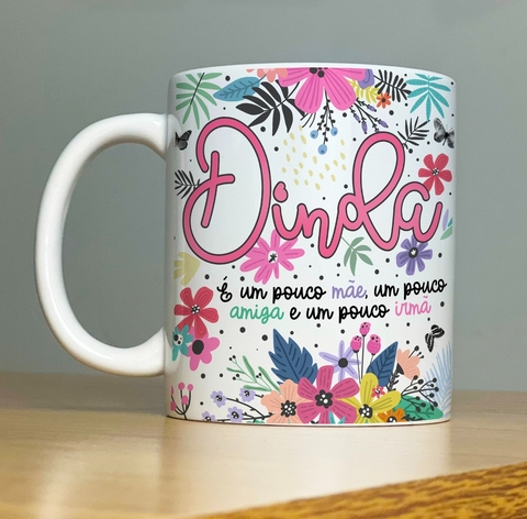 Caneca de Cerâmica "dinda/dindo"