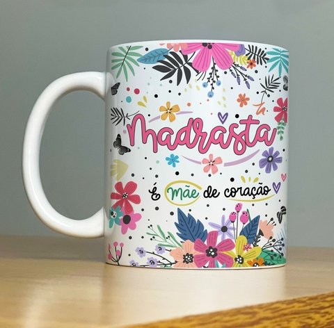 Caneca de Cerâmica "Madrasta/Padrasto"