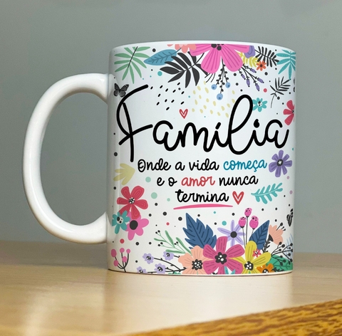 Caneca de Cerâmica "familia"