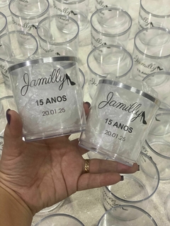 Kit c/ 10 taças Gin Cristal + 10 copos de wisky Cristal (todos com borda metalizada) - comprar online