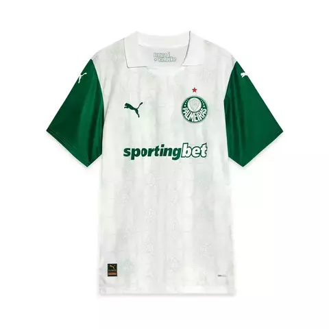Camisa Palmeiras II 25/26 - Torcedor Puma Feminina - Branca e verde