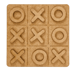 Kit - 80 Jogos da Velha em MDF 10cm