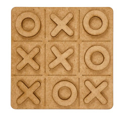 Kit - 50 Jogos da Velha em MDF 10cm