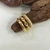 PIERCING FAKE FOLHEADO 3 FIOS CORRENTE FA-04 - loja online