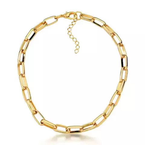 Colar Maxi Elos Inspiração Dior Ouro - comprar online